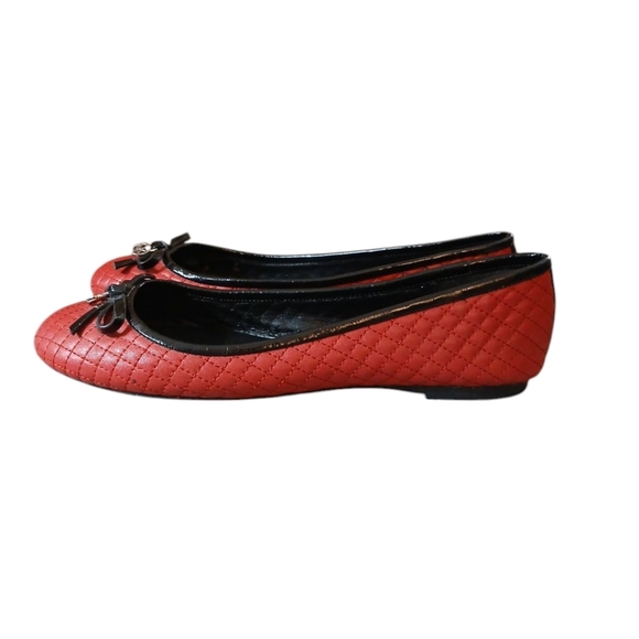 Michael Kors Red Quilted Ballet Flats Women's size 6 - Picture 6 of 13